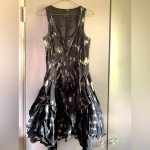 All Saints Multicolor Corset Rogalle Parachute Dress